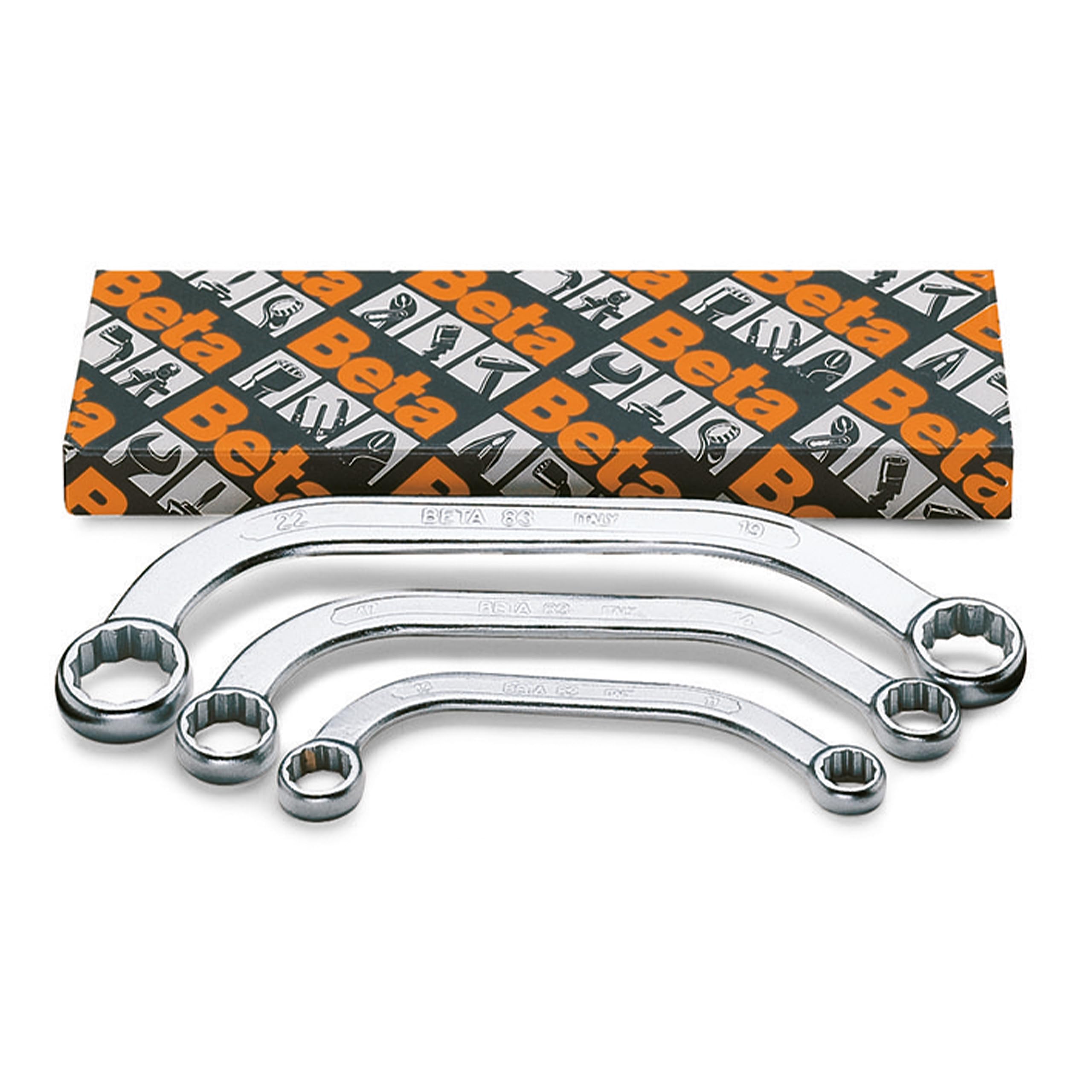 Beta 830085 Model 83 /S5 Half-moon Ring Spanner, Set of 5