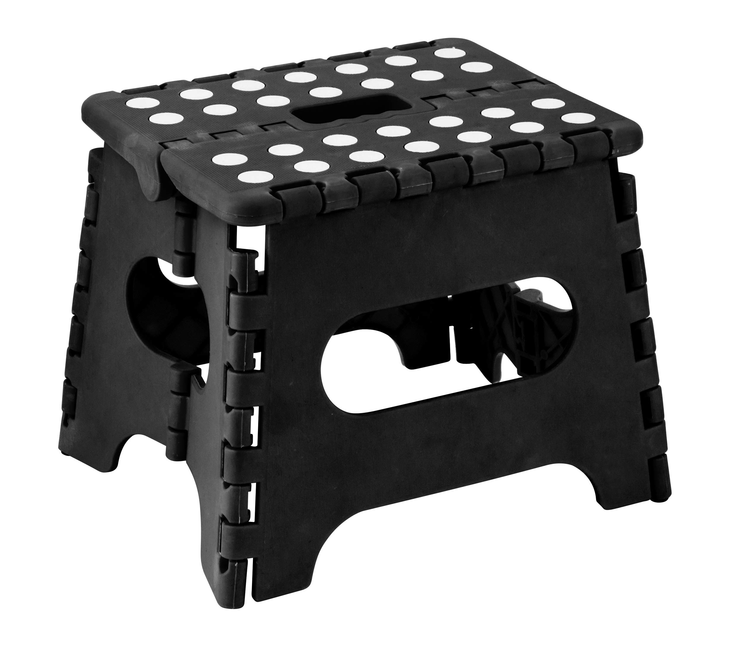 Homeshopa Folding Step Stool, Mini Step Collapsible Foldable Foot for Adults & Kids, 7-inch Stepping Toddler Ideal for Kitchen, Living Room, Bathroom (Black)
