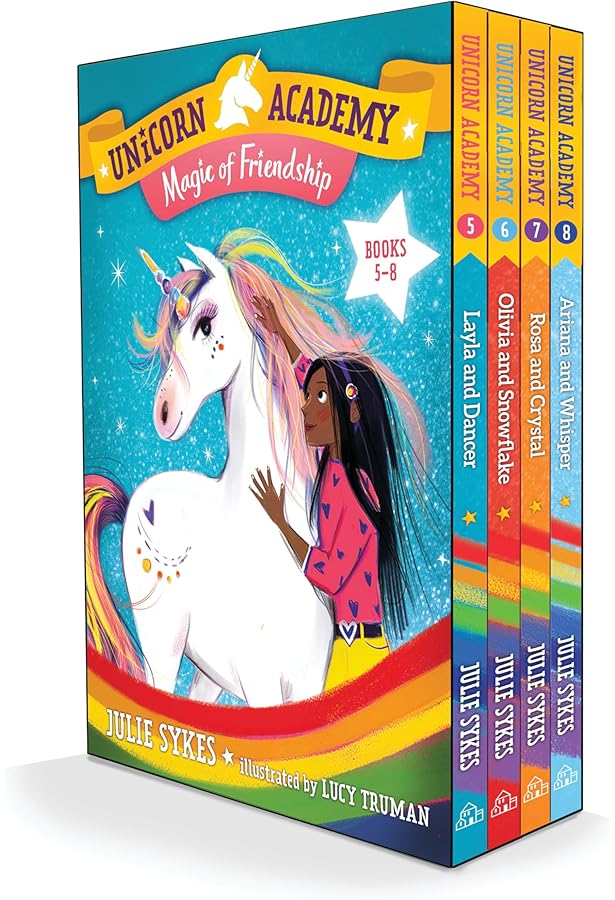 NEW SET! Unicorn Academy Series 4 Books Set (Book #9 - #12): Julie