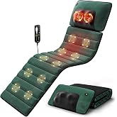 Himouta Full Body Massage Mat with Heat, 10 Motors, Detachable Massager Pad | Foldable design for neck, back and full-body relaxation, ideal for home, office and daily use.