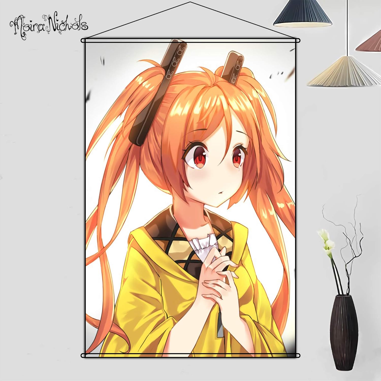 Amazon Moira タペストリー ブラック ブレット 藍原延珠 あいはらえんじゅ Aihara Enju 掛ける絵 ポスター 二次元 漫画 巻物 軸物 掛け軸 壁アート クリスマス プレゼント Hd 壁アート 部屋飾り アニメ周辺 贈り物 おしゃれ 萌え カスタム可能 約70cmx100cm アニメ