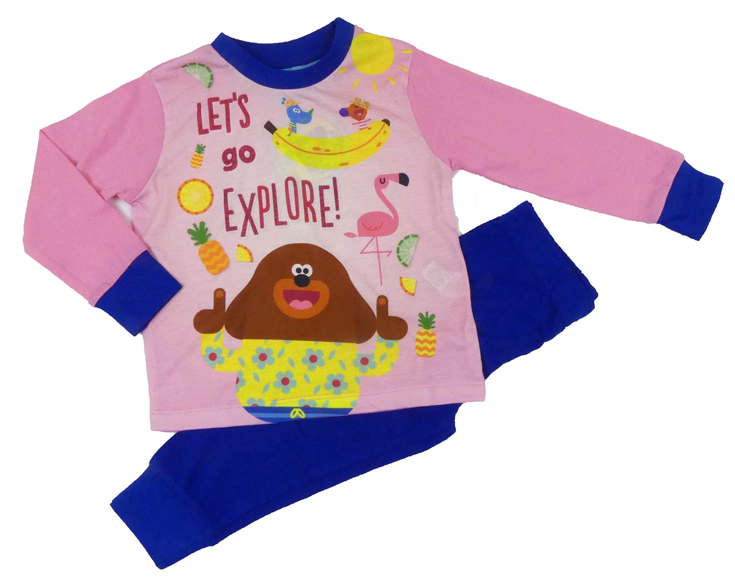 Hey Duggee Pyjamas PJs Pajamas Nightwear Character Girls and Boys (Lets Go Explore Girls Hey Duggee, 2-3 Years)