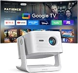 VOPLLS Smart 4K Projector Google TV Auto Focus 1200 ANSI 1080P Wifi Bluetooth