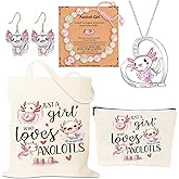 Axolotl Lover Gifts - Cute Axolotl Accessories Set for Girls Daughter Granddaughter Niece Birthday Christmas Graduation Gifts