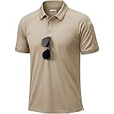 TACVASEN Polo Shirts for Men Short Sleeve Dry Fit Collared Shirt UPF 50+ Performance Work Athletic Tactical Golf Polos