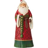Statua Natalizia Heartwood Creek – Decorazione Sospesa Babbo Natale, Resina Dipinta A Mano, Stile Intaglio Legno, Design Jim Shore
