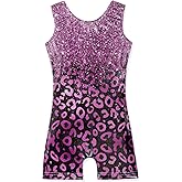 XiaoMoSha Gymnastics Leotards for Girls Toddlers Biketards Dance Unitards Sparkle Snowflake Mermaid Gym Suits