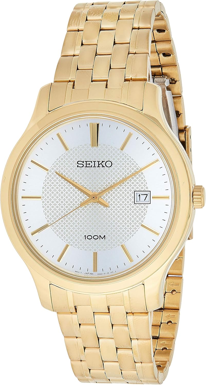 Seiko Mens Analogue Quartz Watch with Stainless Steel Strap SUR296P1