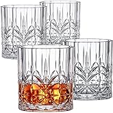 Amazing Abby - Whitney - 14-Ounce Plastic Whiskey Glasses (Set of 4), Plastic Wine Glasses, Reusable, BPA-Free, Shatter-Proof, Dishwasher-Safe, Perfect for Poolside, Outdoors, Camping, and More