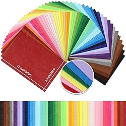 KaKaPops Thin Felt Fabric Sheets, Assorted Colors