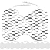Tens Unit Electrode Pads Large 4X6" for Lower Back Shoulders Neck &amp; Knees | Reusable TENS Unit Pads Compatible with 7000 &amp; AUVON TENS, FDA 510(k) Cleared SM Electrodes, 2mm Pin Connector- 6 Pcs