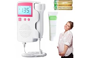 SUUVKING Fetal Heartbeat Doppler Pregnancy Accessories Portable Baby Monitor Heartbeat Bag Easy to Use at Home-K3