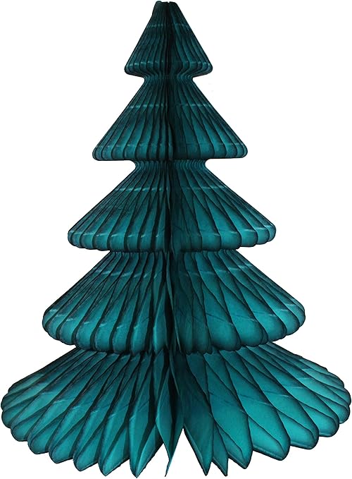 Amazon Com 3 Pack 17 Inch Honeycomb Tree Decoration Teal Green