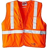 Viking FR Hi Vis Orange Safety Vest - Fire Resistant Class 2 Reflective Vest with Pockets, ANSI/ISEA and CSA Compliant