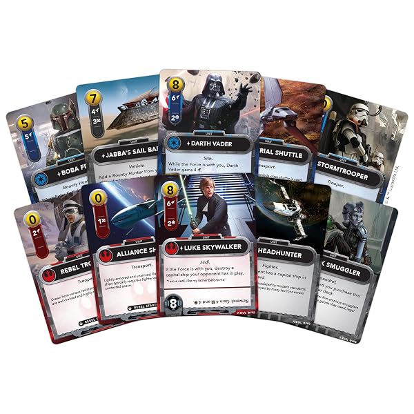 FANTASY FLIGHT GAMES STAR WARS THE DECKBUILDING GAME | STRATEGY CARD GAME | HEAD-TO-HEAD TACTICAL BATTLE GAME FOR ADULTS & KIDS | AGES 12+ | 2 PLAYERS | AVERAGE PLAYTIME 30 MINUTES (FFGSWG01)
