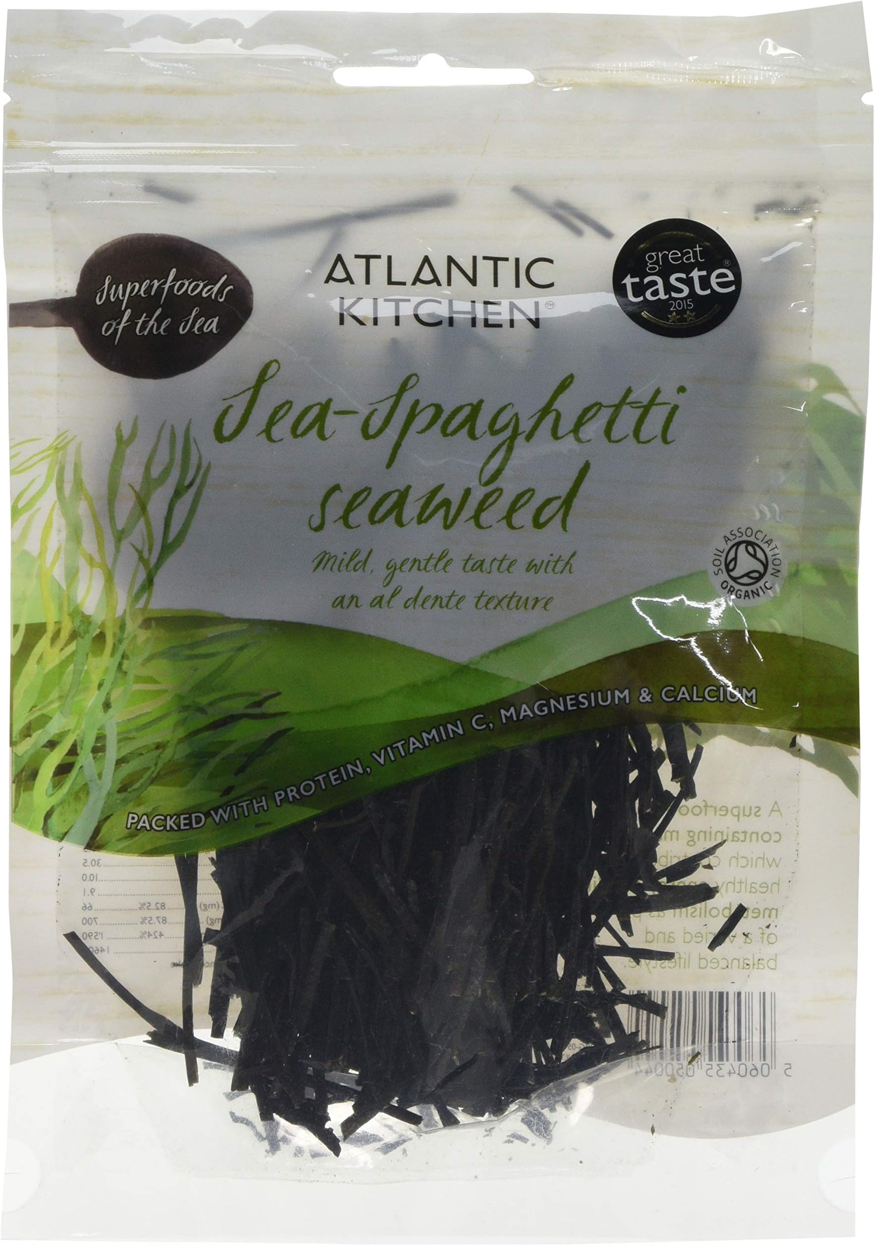 Atlantic Kitchen Sea Spaghetti Organic Seaweed 50 g (Pack of 6)