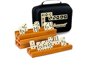 Dominos Set for Adults �C Dominoes - Classic Board Games - Juegos de Mesa - Double 6 Dominoes for Family Games for Kids and Ad