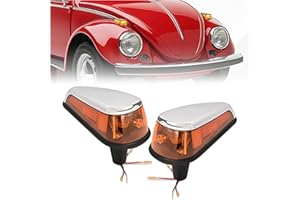 HECASA Turn Signal Light Assembly Compatible with 1970-1979 VW BUG Volkswagen Super Beetle Thing Front Fender Bumper Corner L