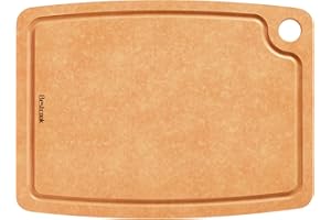 BESTCOOK Wood Fiber Cutting Board for Kitchen, BPA-Free Reversible Durable Chopping Board with Juice Groove, Non-Porous Dishw