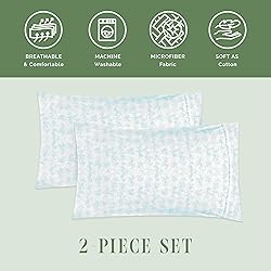 Elegant Comfort Ultra Soft Set of 2 Sea Waves Print