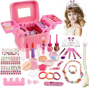 balnore Maquillaje para Niños, 34 Piezas Lavables Set de Maquillaje para  Niñas con Caja de Maquillaje, Niños Fiesta, Cumpleaños : Amazon.es:  Juguetes y juegos
