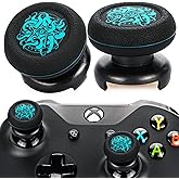 Playrealm FPS Thumbstick Extender & Printing Rubber Silicone Grip Cover 2 Sets for Xbox Series X/S & Xbox One Controller(Deep Sea Demon Tentacle)