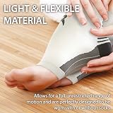 Rymora Foot Compression Socks Sleeves Small White Pair (16-21 cm Arch) view 6