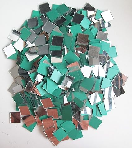 Helix 15 Mm Square Shape Glass Beads Use As A Starburst Mirror