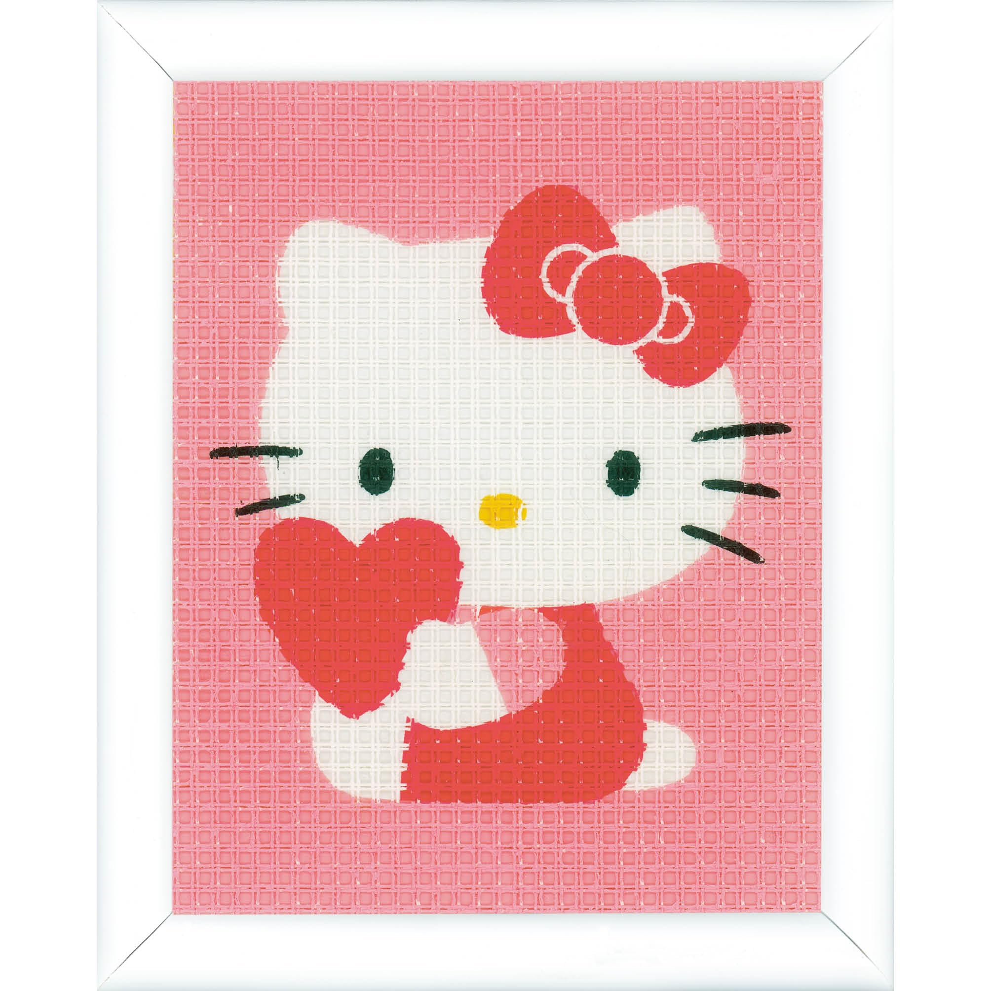 Vervaco Tapestry Kit: Hello Kitty: with Heart, Other, NA, 12.5 x 16cm