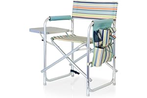 ONIVA - a Picnic Time brand - Sports Chair with Side Table, Beach Chair, Camp Chair for Adults, (St. Tropez)