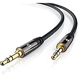 Primewire - 10m Premium audio cable / jack - extension cable for AUX inputs | solid metal plug | 3.5mm plugs for 3.5mm sockets | for Headphones, iPods, iPhones, iPads, Home / Car Stereos and many more