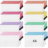 Jetec 32 Pcs Mesh Zipper Bags Toy Storage Bikini Organizer Bag Bolsas Para Guardar Trajes De Bano Waterproof Zipper Reusable Pouch Puzzle Multipurpose for Storage Office(Stylish Color,7.5 x 5 Inch)