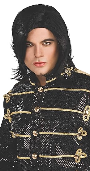Michael Jackson Adult Fancy Dress Wig Amazon Co Uk Toys Games