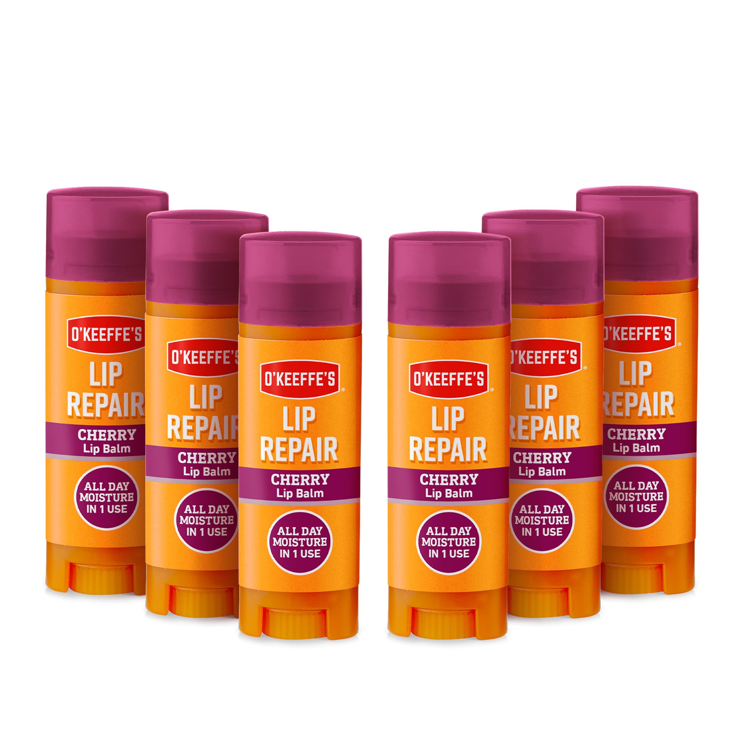 O'Keeffe's Lip Repair Cherry Lip Balm 4.2g (6 Pack)