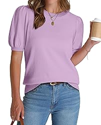 Short Sleeve Sweater for Women Trendy Summer Tops