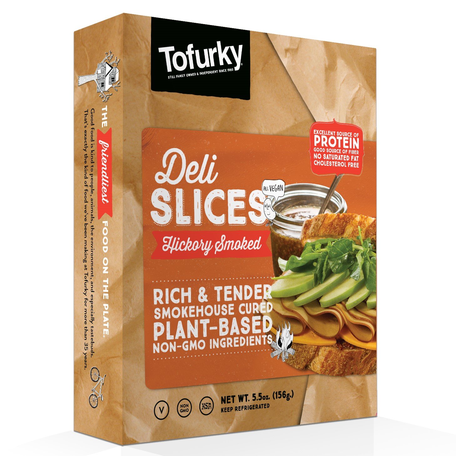 Tofurky, Deli Slices, Peppered, 5.5 oz Grocery & Gourmet Food