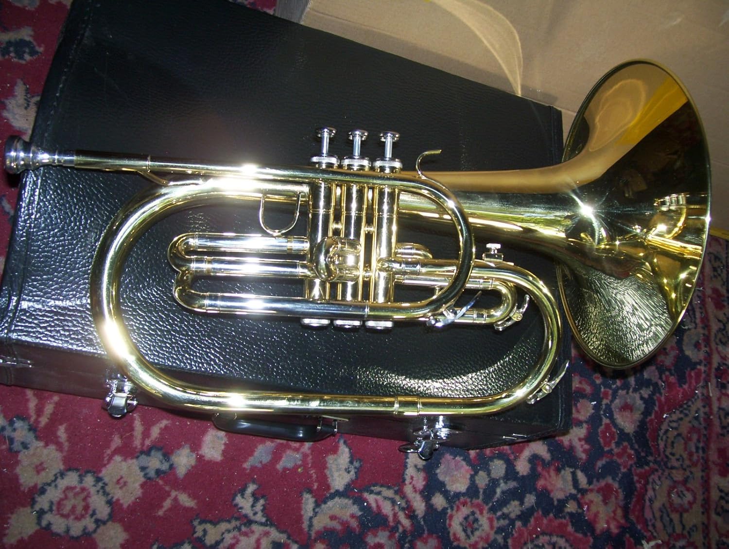 Mellophone with case and mouthpiece Musical Instruments