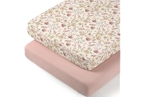 lulumoon Muslin Bassinet Sheets Baby: Cotton Bassinet Sheets Fitted for Boys and Girls - for Oval Rectangle or Hourglass Matt