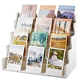 Yuntau 4 Tier Greeting Card Display Stand White