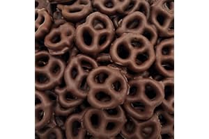 LAETAFOOD Dark Chocolate Covered Pretzels, Salted Pretzels in Mildly Sweet Smooth Dark Chocolate, 14 Ounce Bag