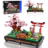 Cherry Blossom Meaningful Bonsai Tree Building Sets,Japanese Style Sakura Tree Mini Building Blocks(1286 PCS),Enjoy Your Own Beautiful Display Show, Present for Kids and Adults