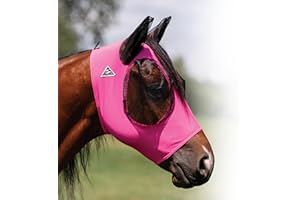 Professional's Choice Comfort-Fit Fly Mask | Smooth, Stretchy Material | Mesh Around The Eyes and Ears Allows for Clear Vision and Keeps Flies and Bugs Away