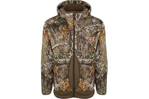 DRAKE WATERFOWL DRAKE Non-Typical Stand Hunter's Silencer Agion Active XL Warm Soft Quiet Durable Heavyweight Full-Zip Hooded Hunting Jacket