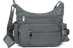 VOLGANIK ROCK RFID Anti Thief Crossbody Bag for Women Waterproof Shoulder Bag Messenger Bag Casual Nylon Purse Handbag