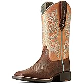 ARIAT womens Round Up Wide Square Toe Stretchfit Western Boot