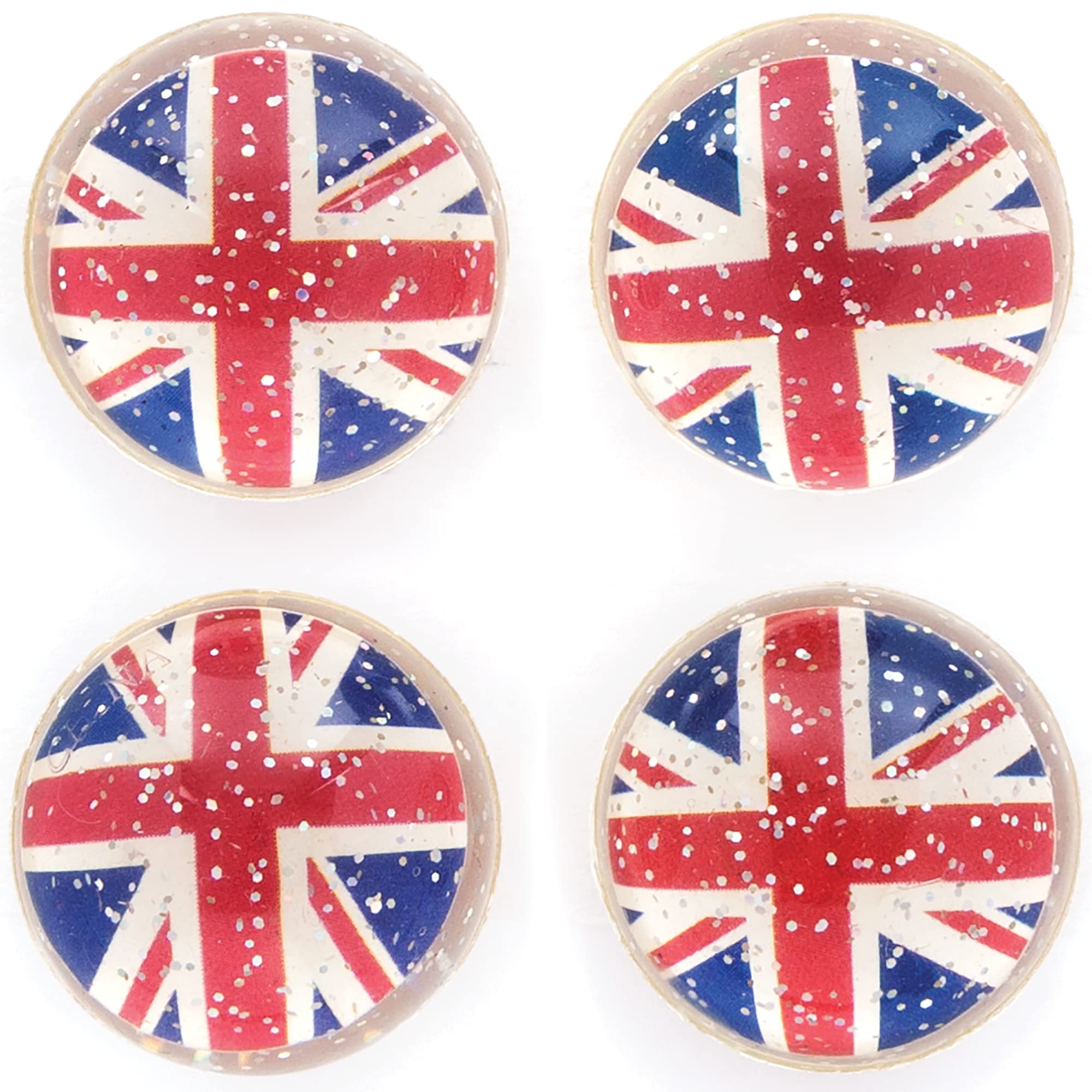 Baker Ross PJ137 Union Jack Bouncy Balls for VJ Day 80th Anniversary - Pack of 10, British Party Toys for Kids