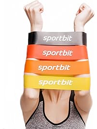 sportbit Resistance Bands Set with Bag & e-Book for Exercise & Workout