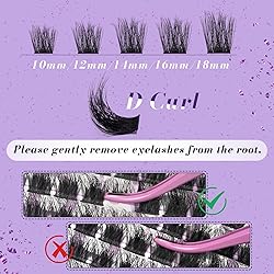 B&Qaugen Lash Clusters 144 PCS Individual Lashes