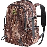 Wild Cedar 30L Kids Camo Hunting Backpack with 11 Pockets, Small Lightweight Hunting Bag for Youth, Men Water Resistant Day Pack for Boys & Girls, Travel, Hiking, Camping