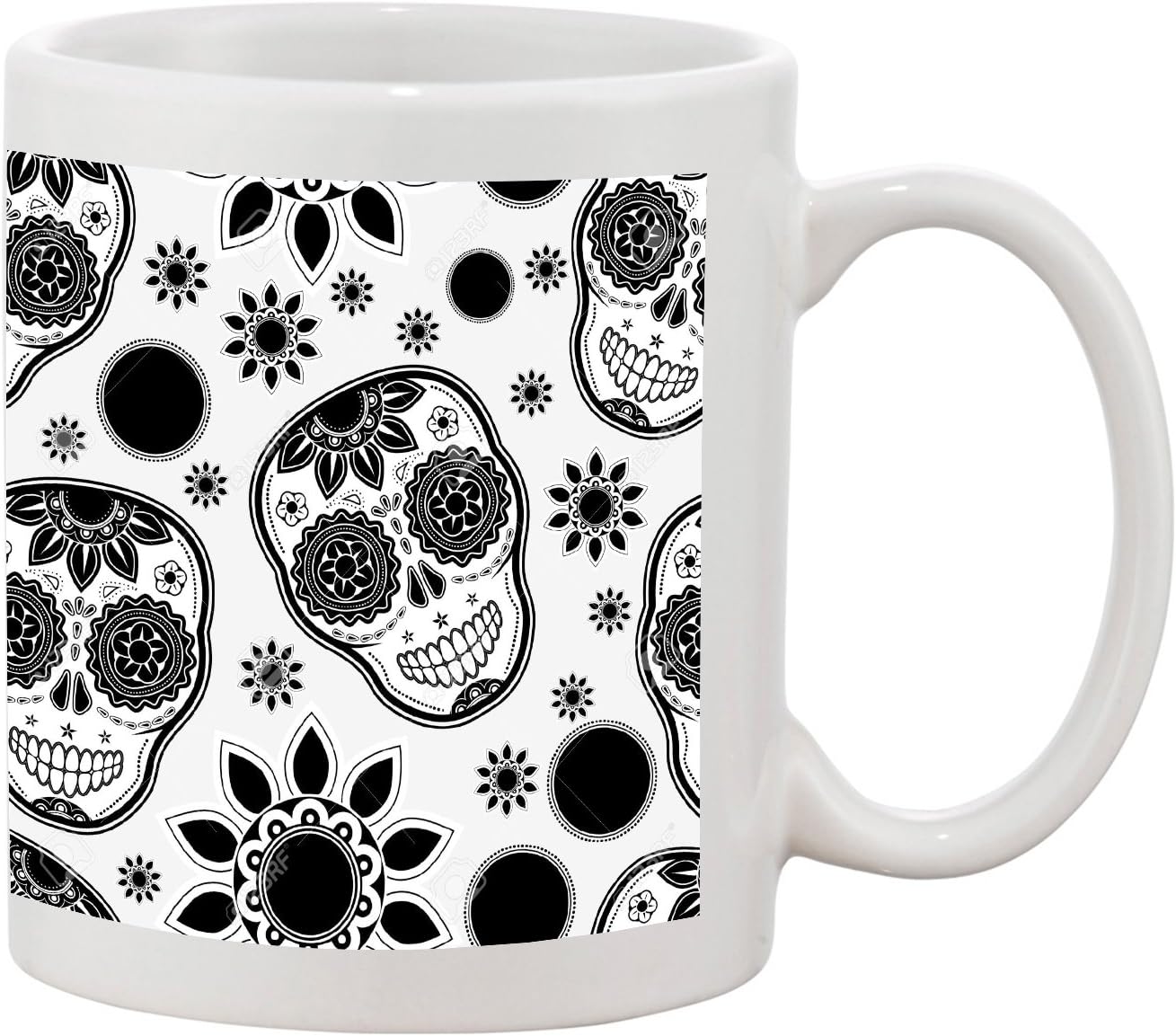 Amazon Com Black Skulls Frida Style Drawing Design Collection